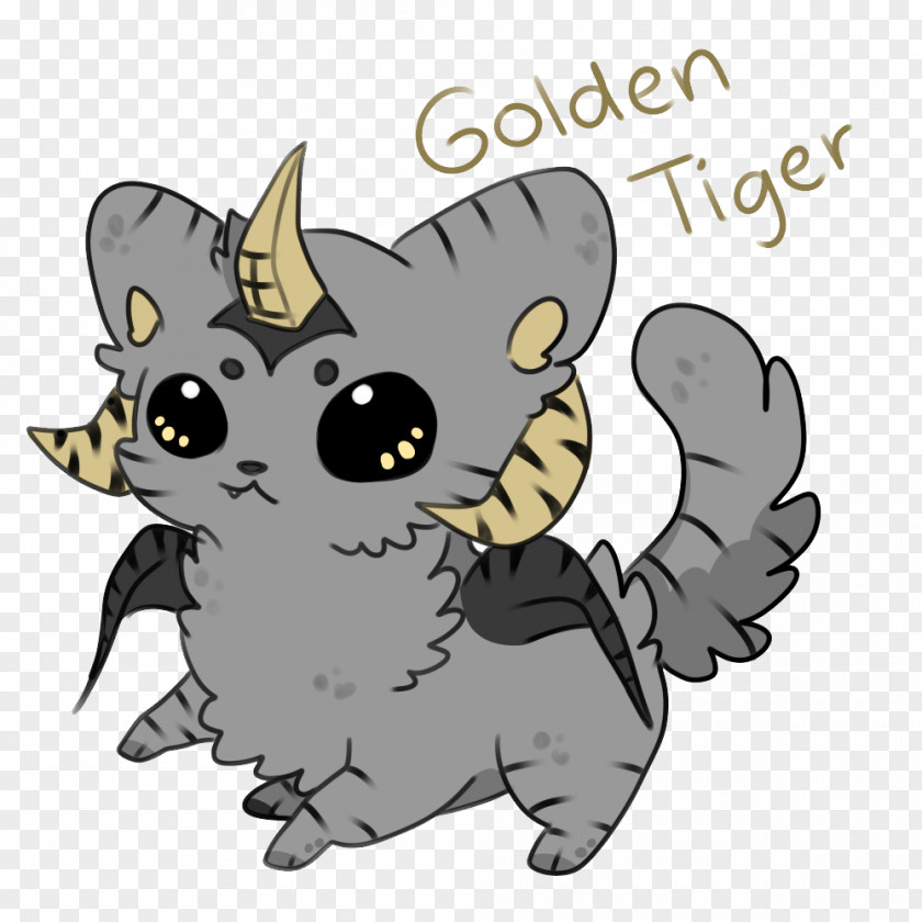 Golden Tiger Whiskers Dog Cat Bat Horse PNG