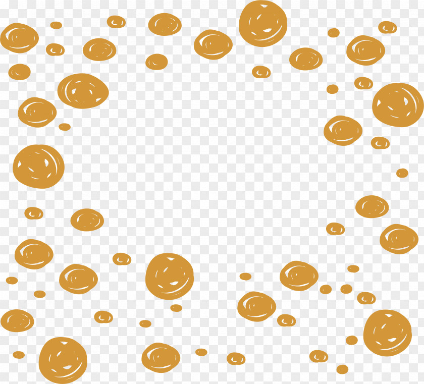 Hand Painted Orange Circle Pattern Stock Photography PNG