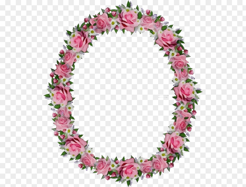 Lei Pink Cut Flowers Plant Wreath PNG