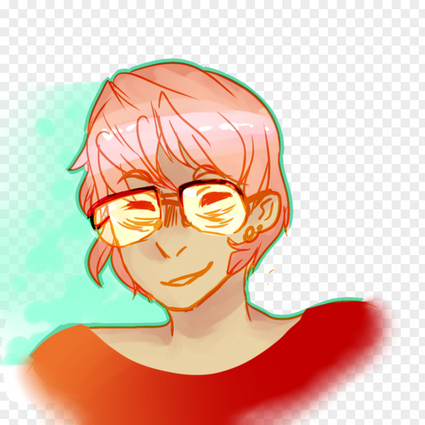 Neat Hair Coloring Face Glasses Cheek PNG