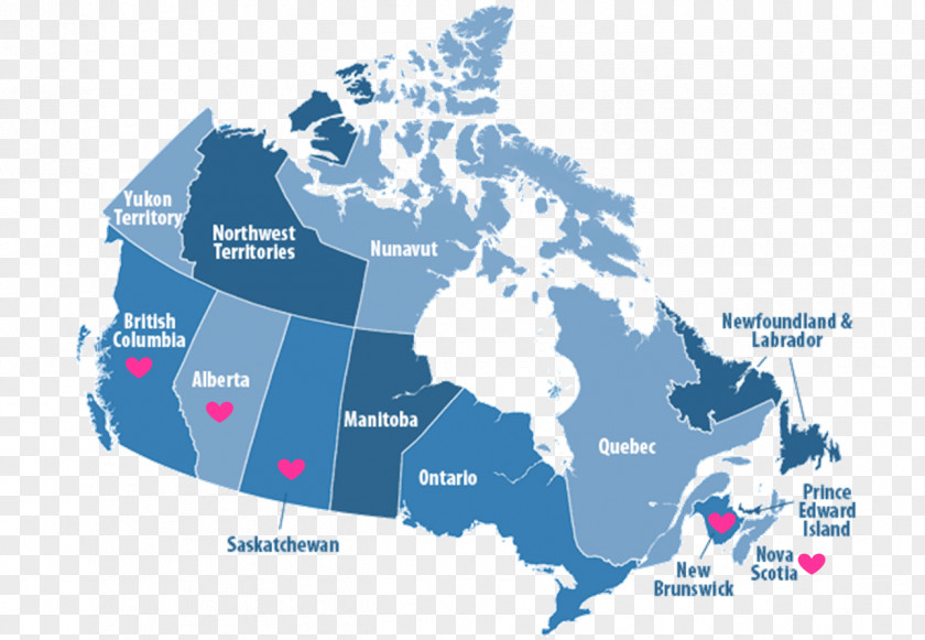 Canada World Map Vector PNG