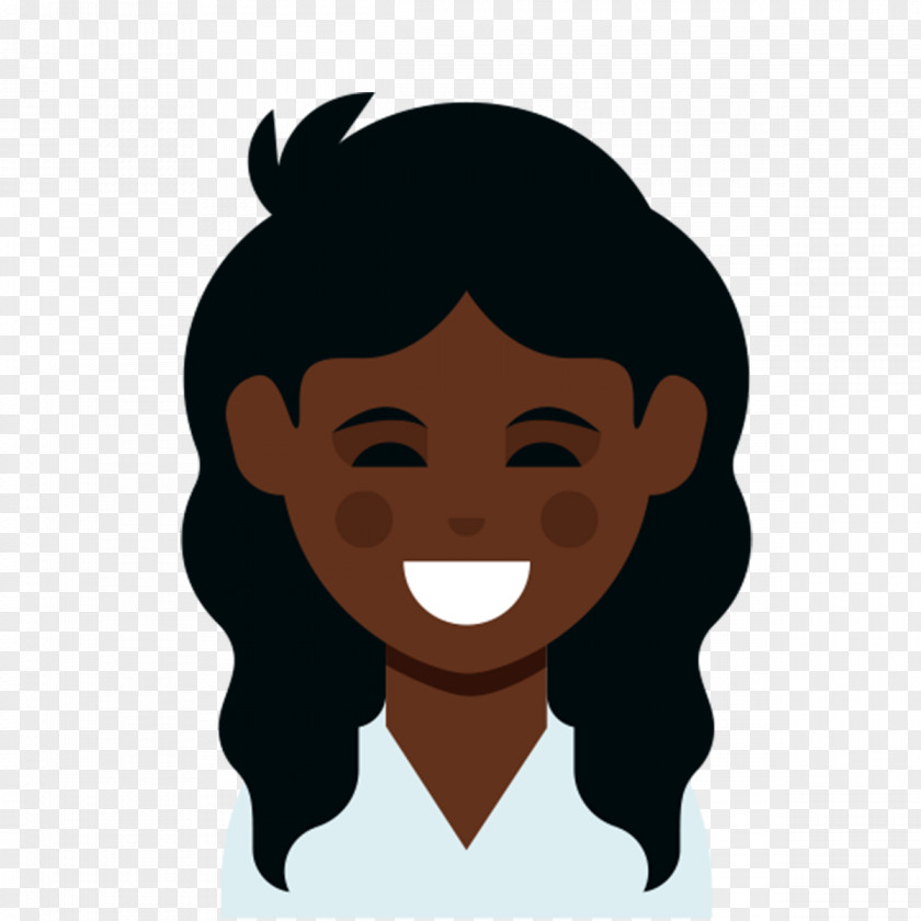 Curly Emoji Black Hair Afro-textured Hairstyle PNG