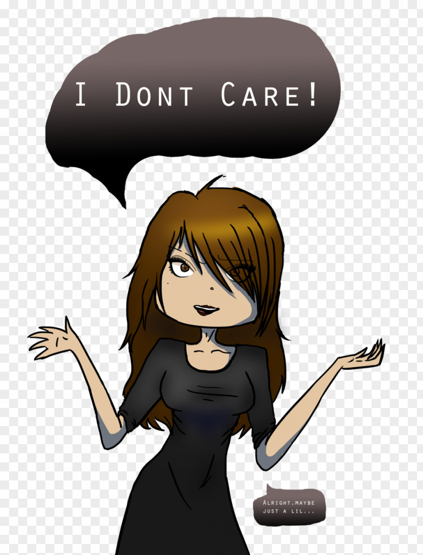 Do Not Care DeviantArt Human Behavior Black Hair PNG