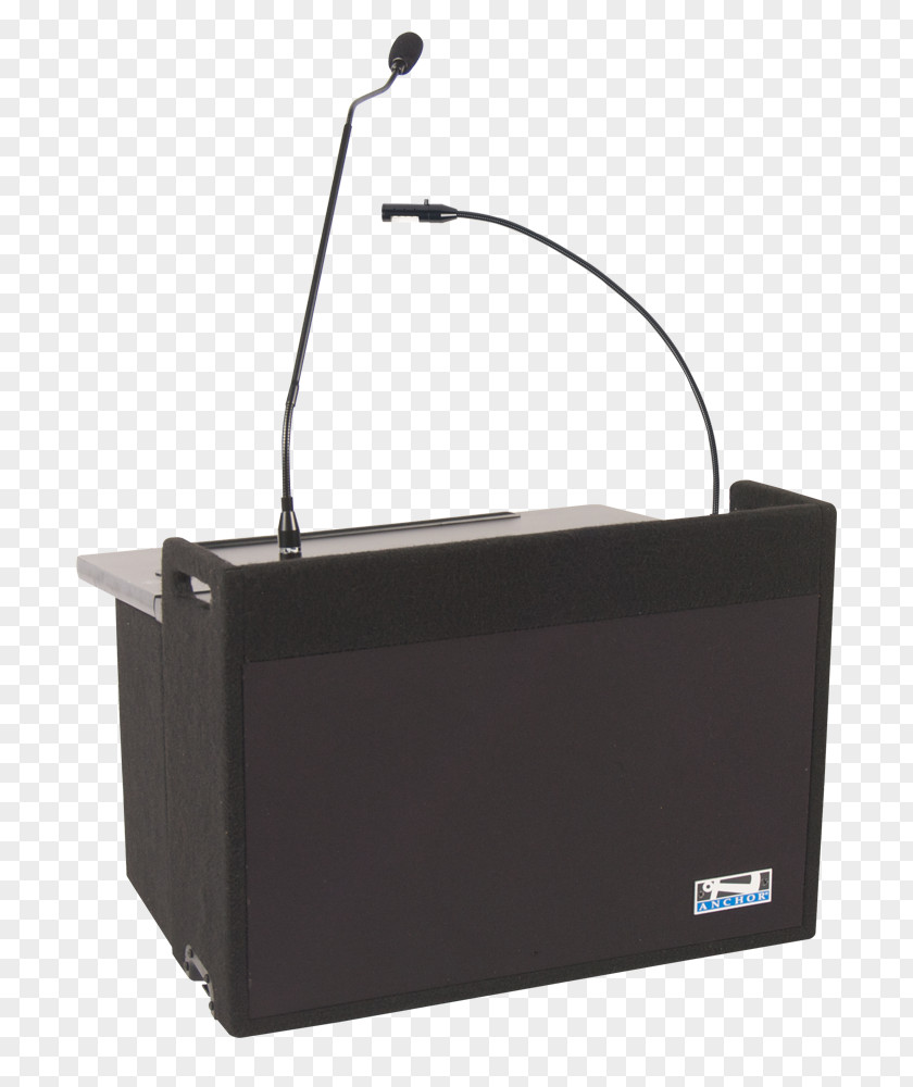 Stereo Glass Lectern Microphone Sound Podium Transmitter PNG