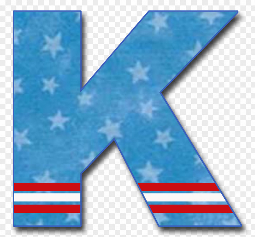 Americana English Alphabet Letter K PNG