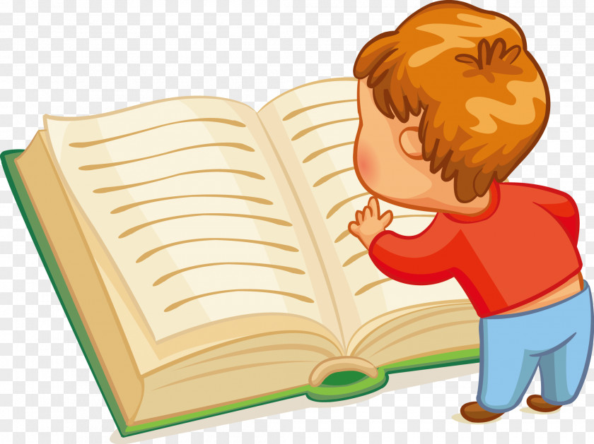 Children Reading Child Book Clip Art PNG