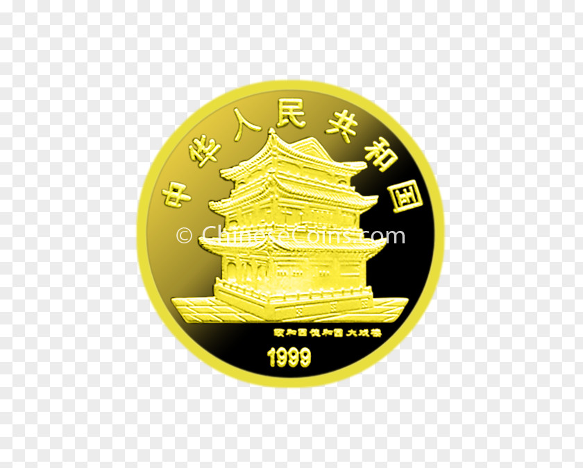 Peking Opera Coin Gold Font PNG