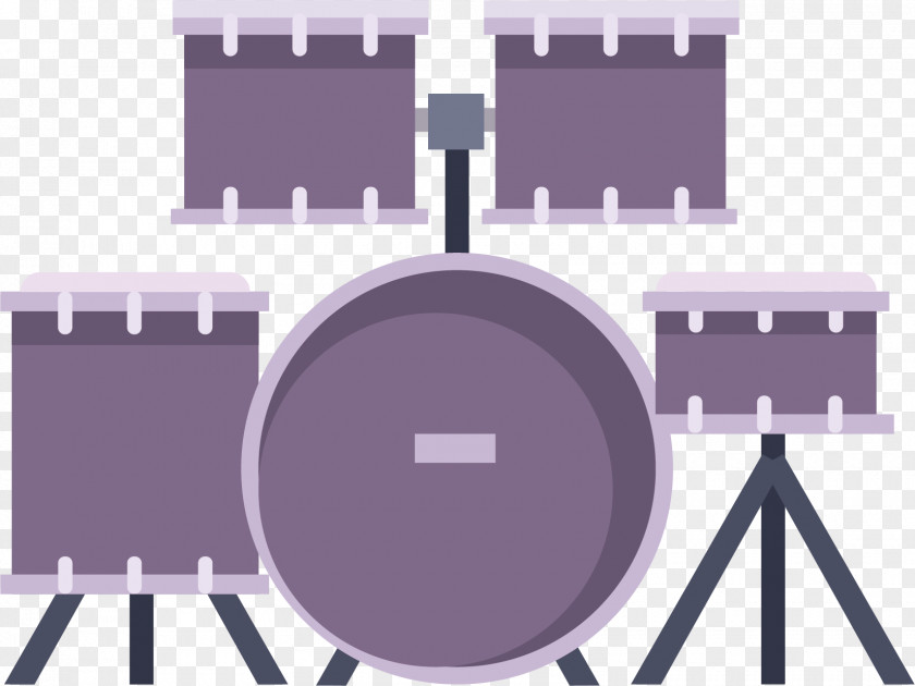 Purple Shelf Drum Vector Musical Instrument Drums Euclidean PNG