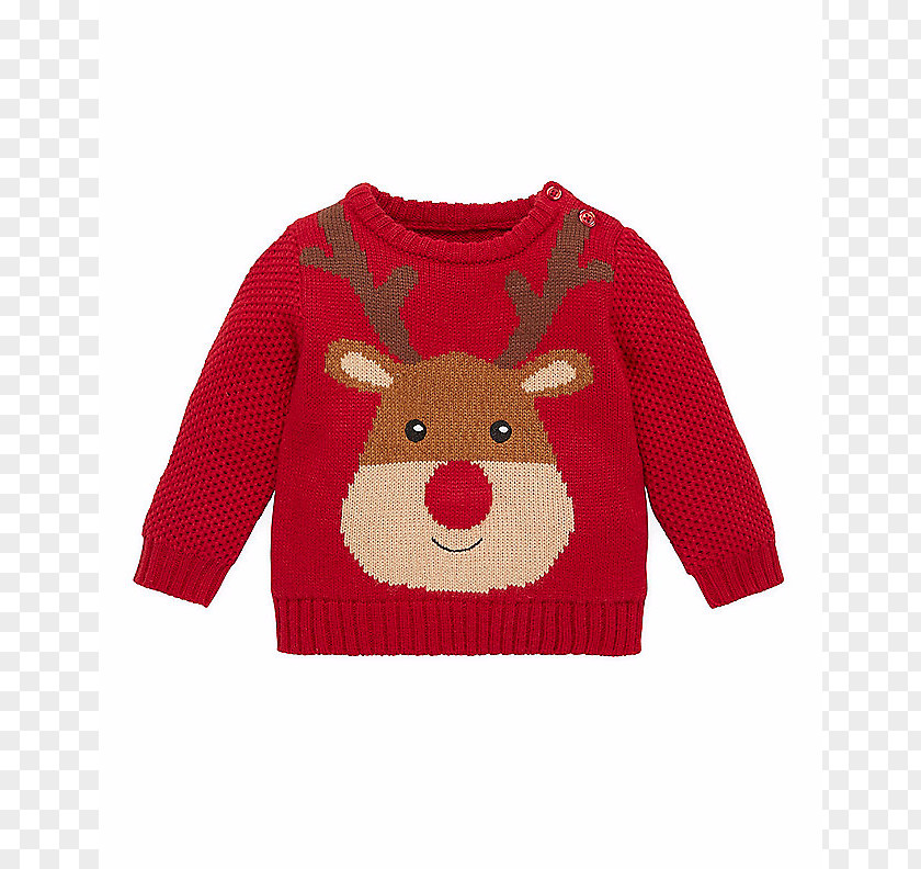 Reindeer Sweater T-shirt Outerwear Sleeve PNG