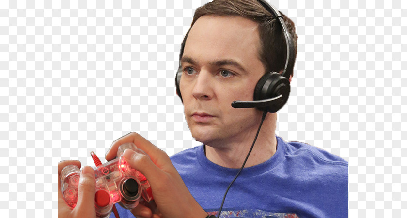 Sheldon Cooper Microphone Headphones Hearing Chin PNG