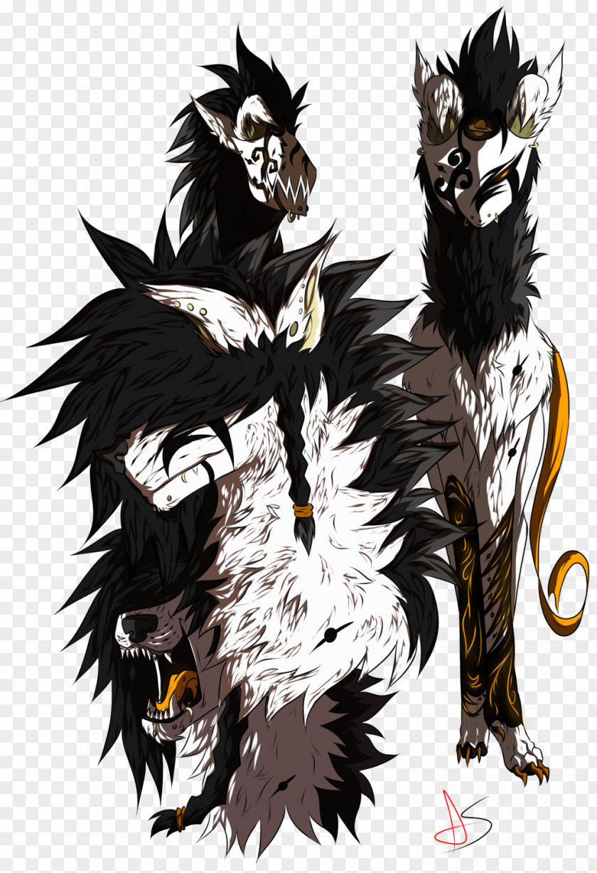 Shading Werewolf Sketch PNG