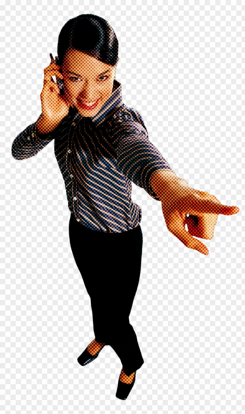 Child Animation Standing Thumb Finger Gesture Dance PNG