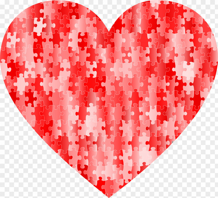 Heart Jigsaw Puzzles Clip Art PNG