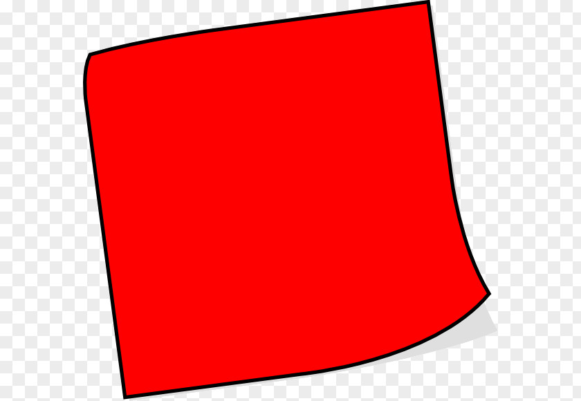 Rectangle Red Flag Post It Note PNG