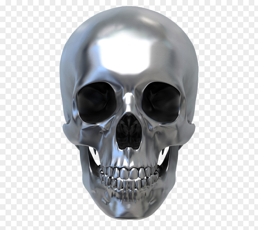 Silver Iron Human Skull Symbolism Metal Royalty-free PNG