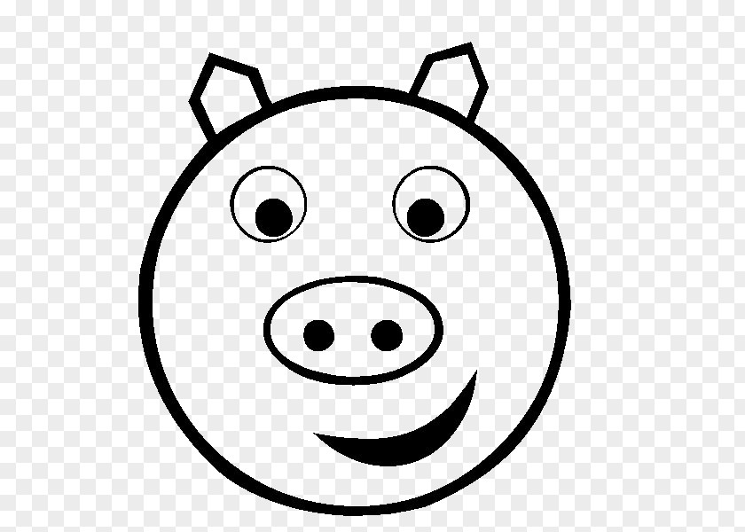 Smiley Pig Clip Art PNG