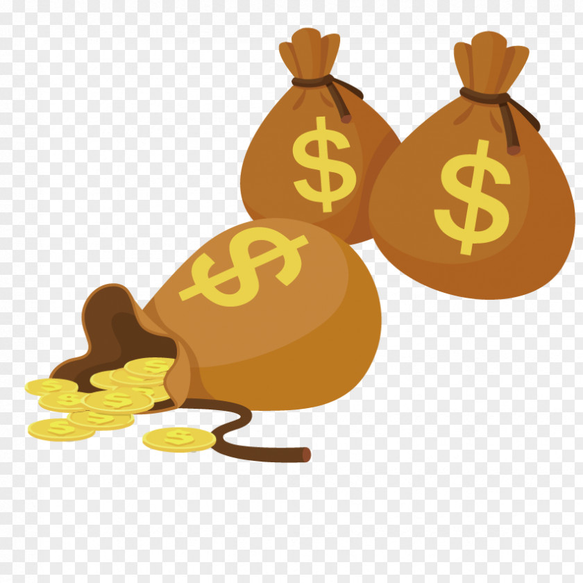 Vector Money Bag Finance Download Icon PNG
