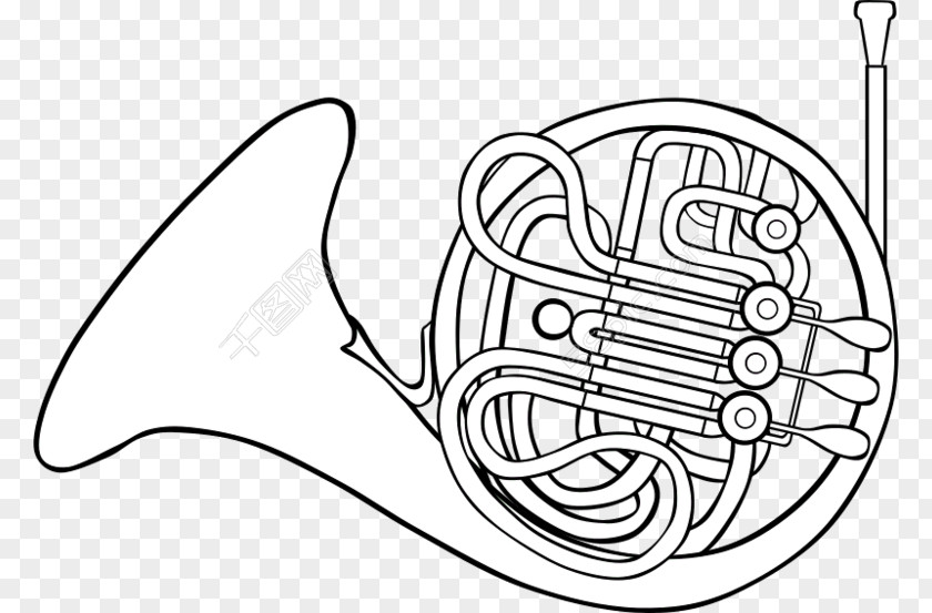 Baritone French Horn Clip Art Vector Graphics Horns Drawing Image PNG