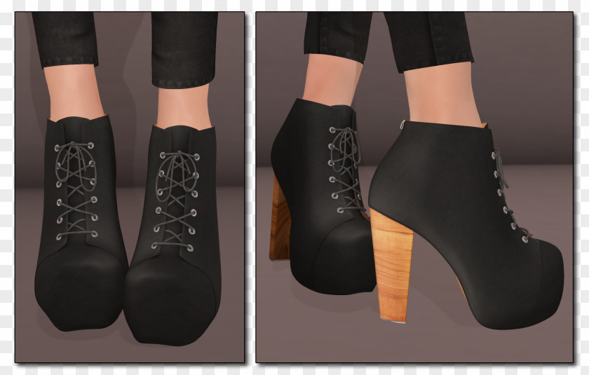 Boot Ankle Fashion High-heeled Shoe PNG