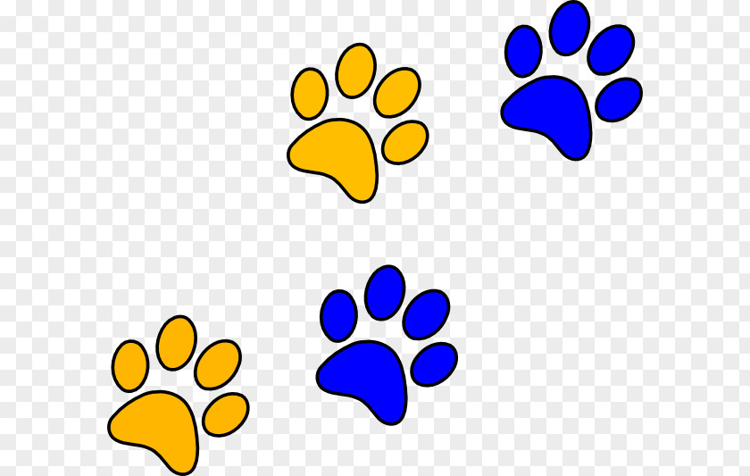 Panther Paw Cliparts Bulldog Blue Clip Art PNG