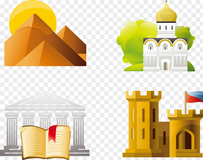 Vector Buildings Icon PNG