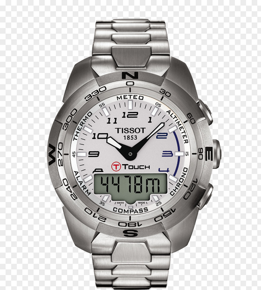 Watch Tissot T-Touch II Titanium Buckle Swiss Made PNG