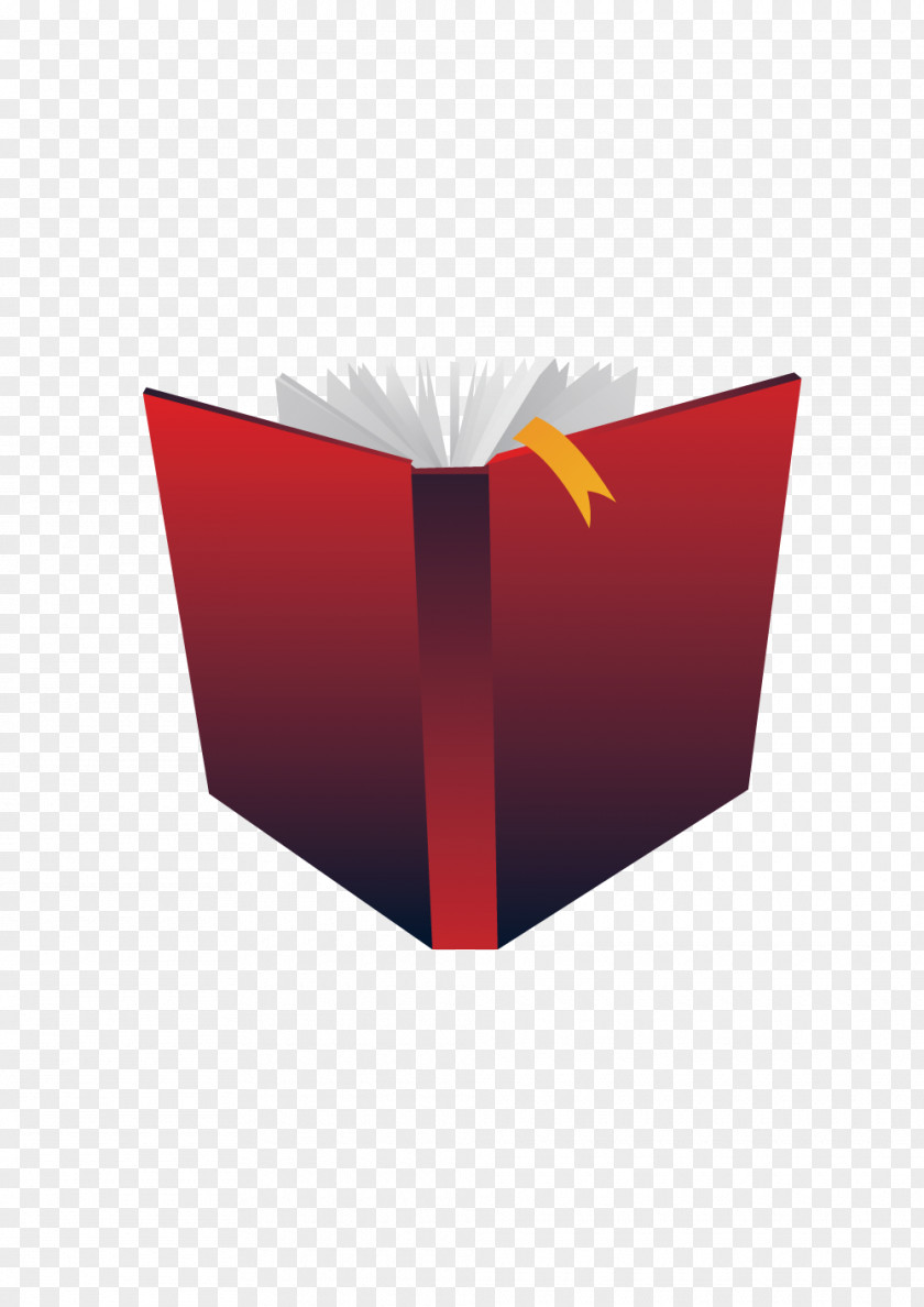 Dark Red Open Book Cover Clip Art PNG