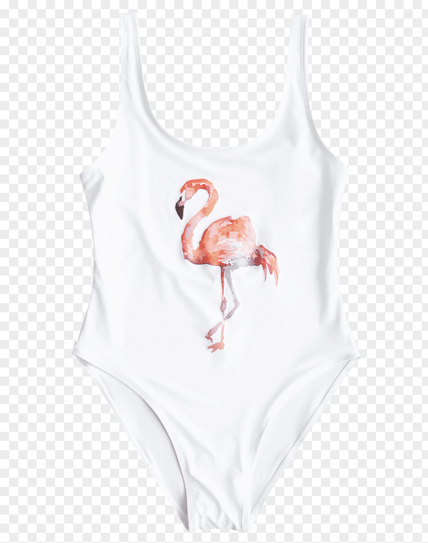 Flamingo Swim Outerwear Neck Beak Peach PNG