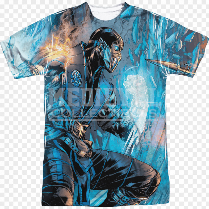 Scorpion Mortal Kombat Mythologies: Sub-Zero X T-shirt PNG