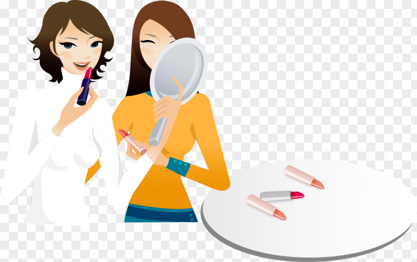 We Are Wiping Lipstick Beauty Vector Material Make-up Adobe Illustrator Illustration PNG