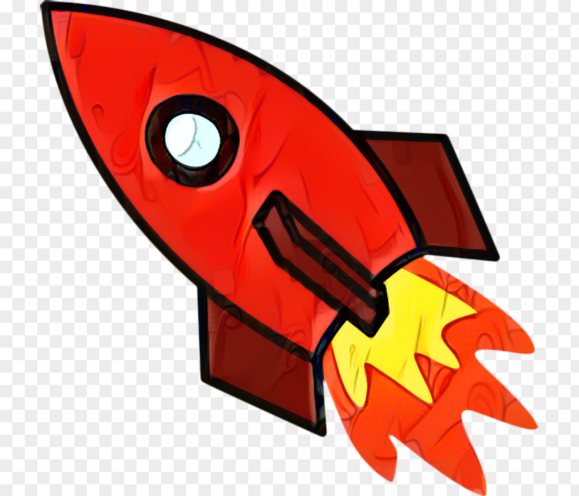 Cartoon Spacecraft Rocket PNG