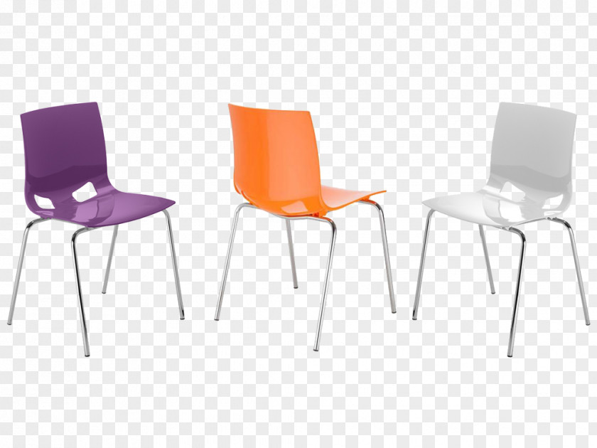 Chair Plastic Orange Nowy Styl Group PNG