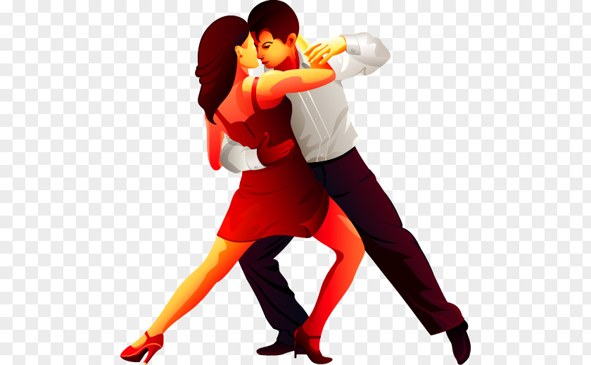 Men And Women Dancing Vector Material, Tango Dance PNG