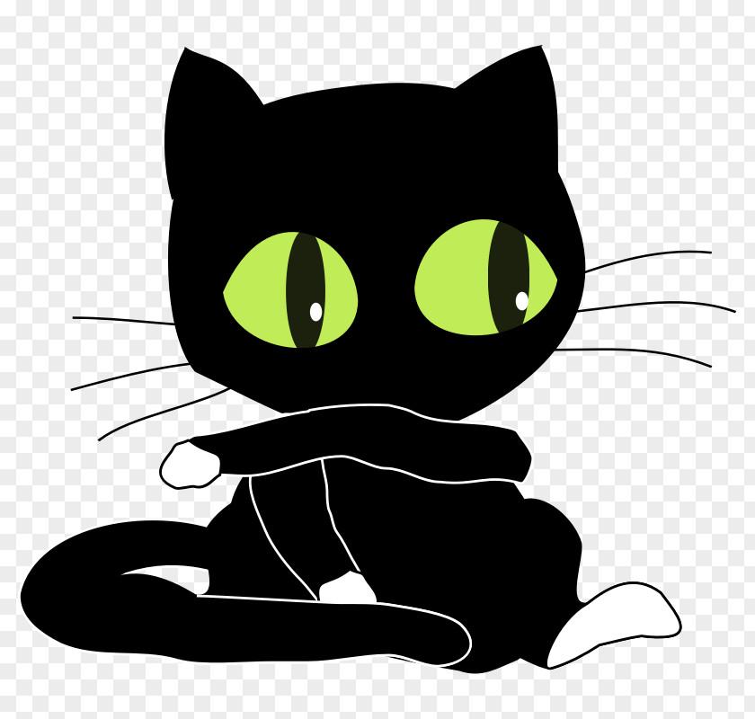 Cat Felix The Kitten Black Clip Art PNG