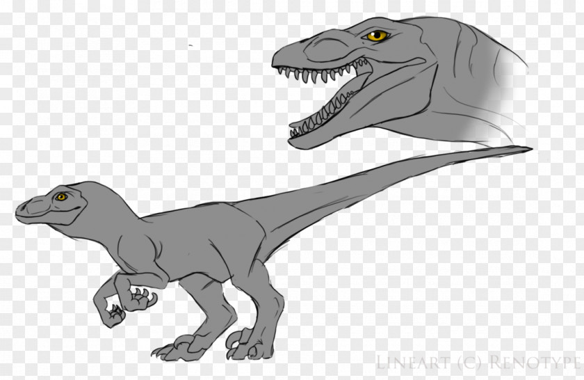 Dinosaur Velociraptor Tyrannosaurus Drawing PNG