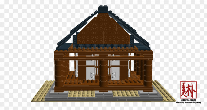 Gazebo House Building Facade Log Cabin Hut PNG