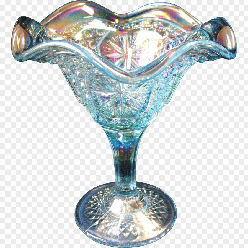 Glass Cocktail Vase Martini Cobalt Blue PNG