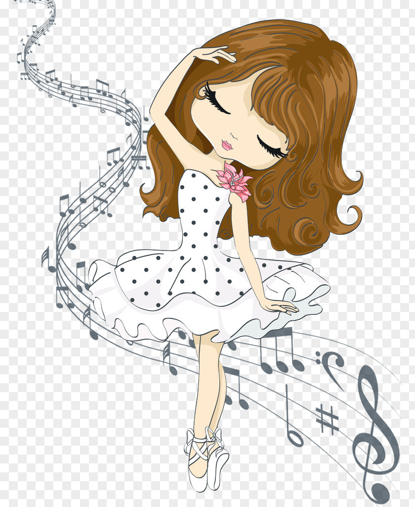 Music Girl Material PNG girl material clipart PNG