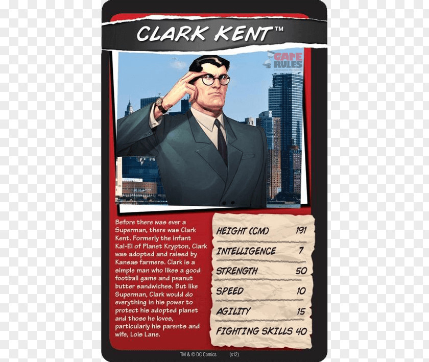 Trump Card Top Trumps Superman Batman DC Universe PNG