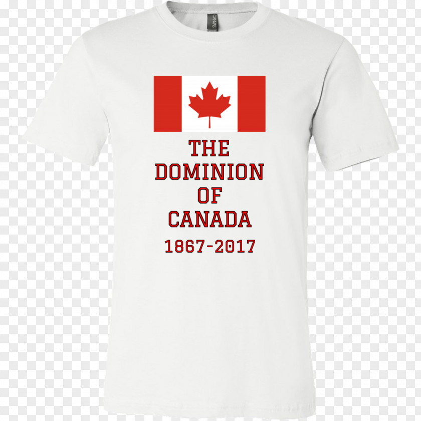 White Short Sleeve T-shirt Canada Logo Font PNG