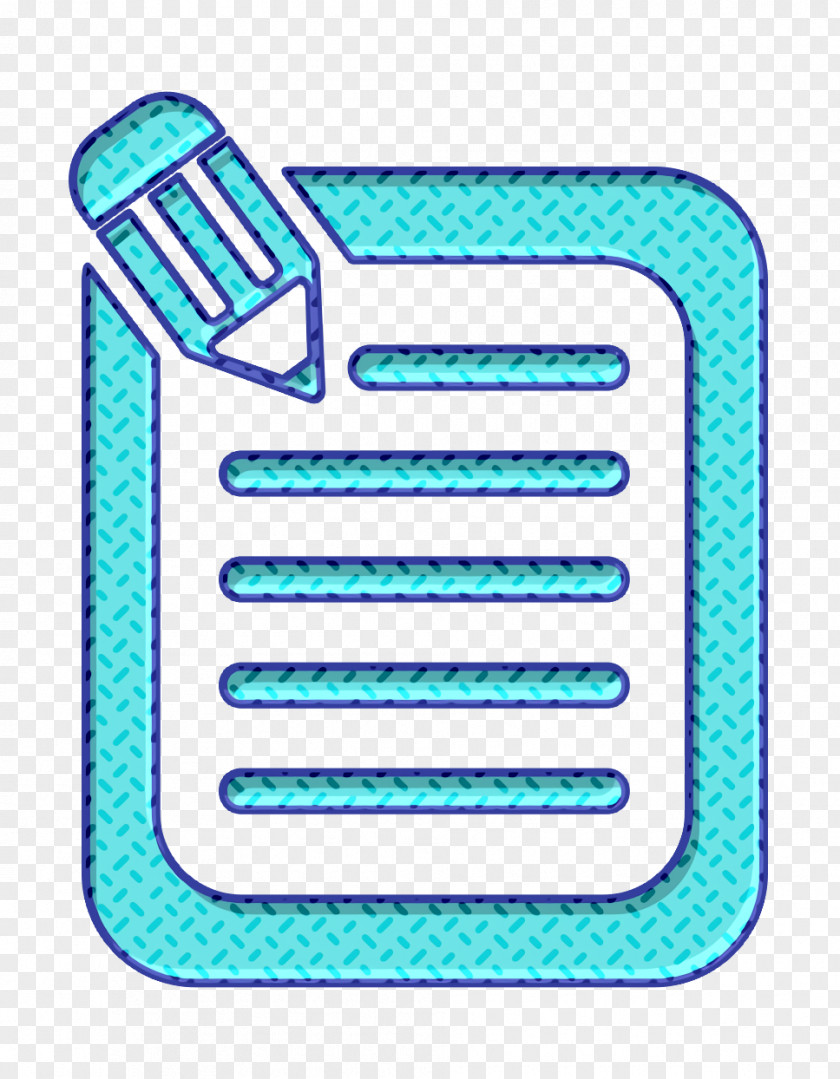 Aqua Write Icon Compose Content Document PNG