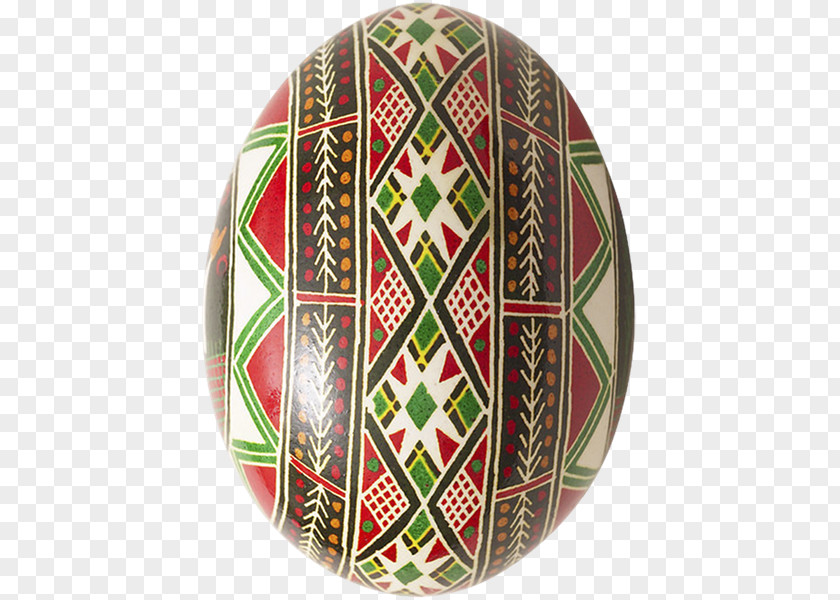 Easter Egg Christmas Ornament Maroon PNG