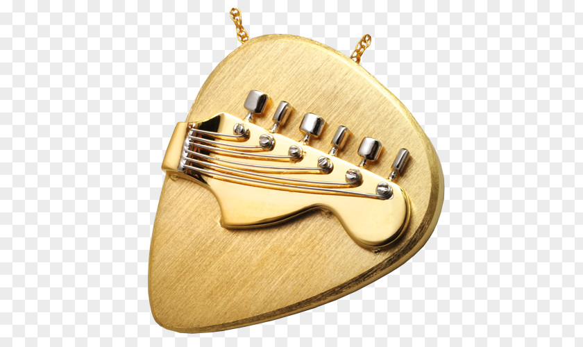 Guitar Pick Gold Earring Charms & Pendants Necklace PNG