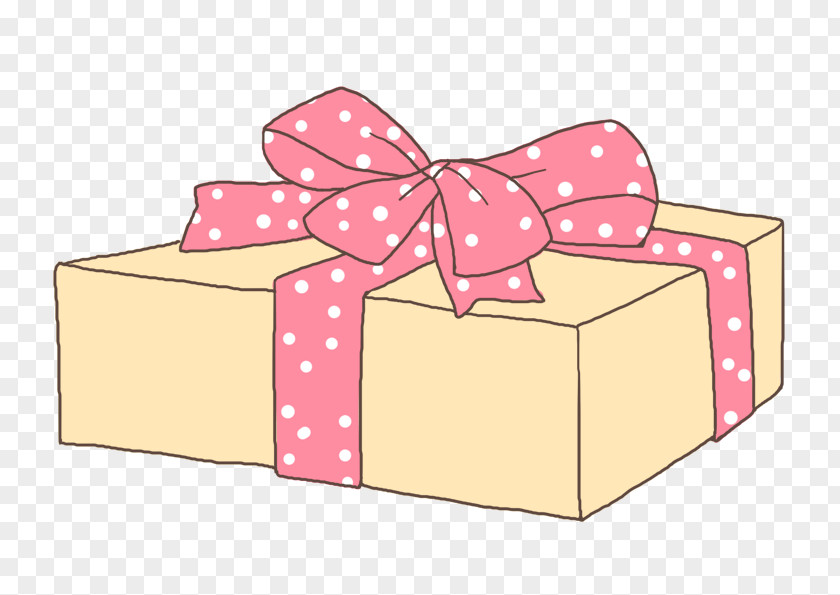 Pink Ribbon Gift Box Stock Image PNG
