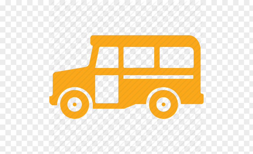 Size School Bus Icon Car Transport PNG