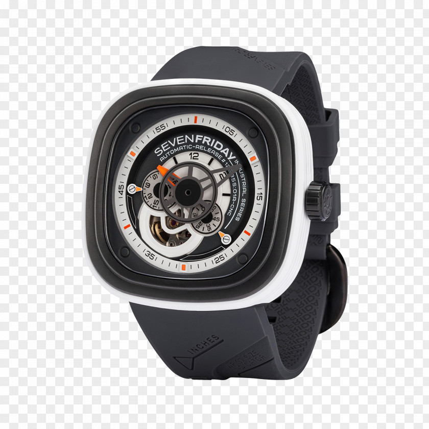 Deep Sea Minerals SevenFriday Automatic Watch Clock Analog PNG
