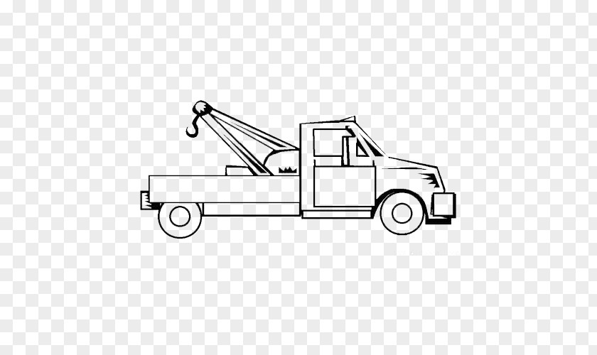 Drag And Drop Crane Mater Car Pickup Truck Tow Coloring Book PNG