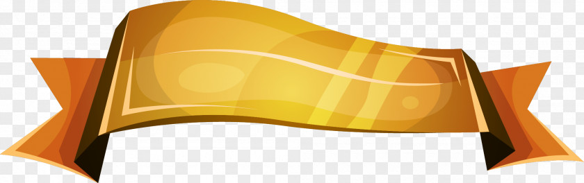 Hand Painted Golden Ribbon Scroll Download Computer File PNG