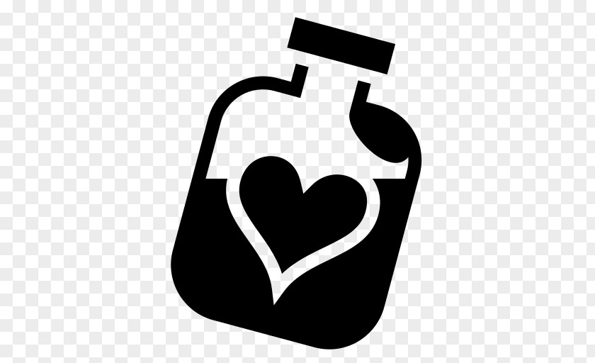 Floating Heart Water Bottle Glass Clip Art PNG