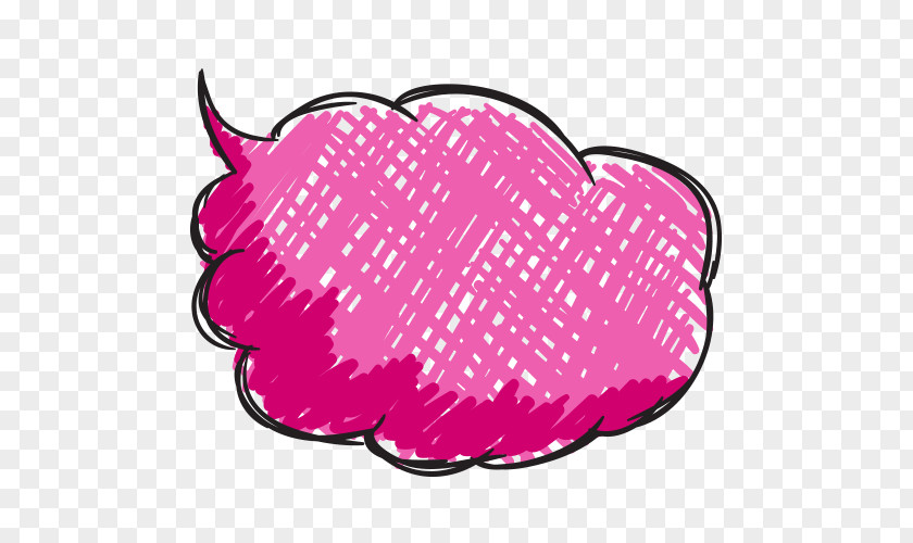 Pink Bubbles Speech Balloon Cartoon PNG